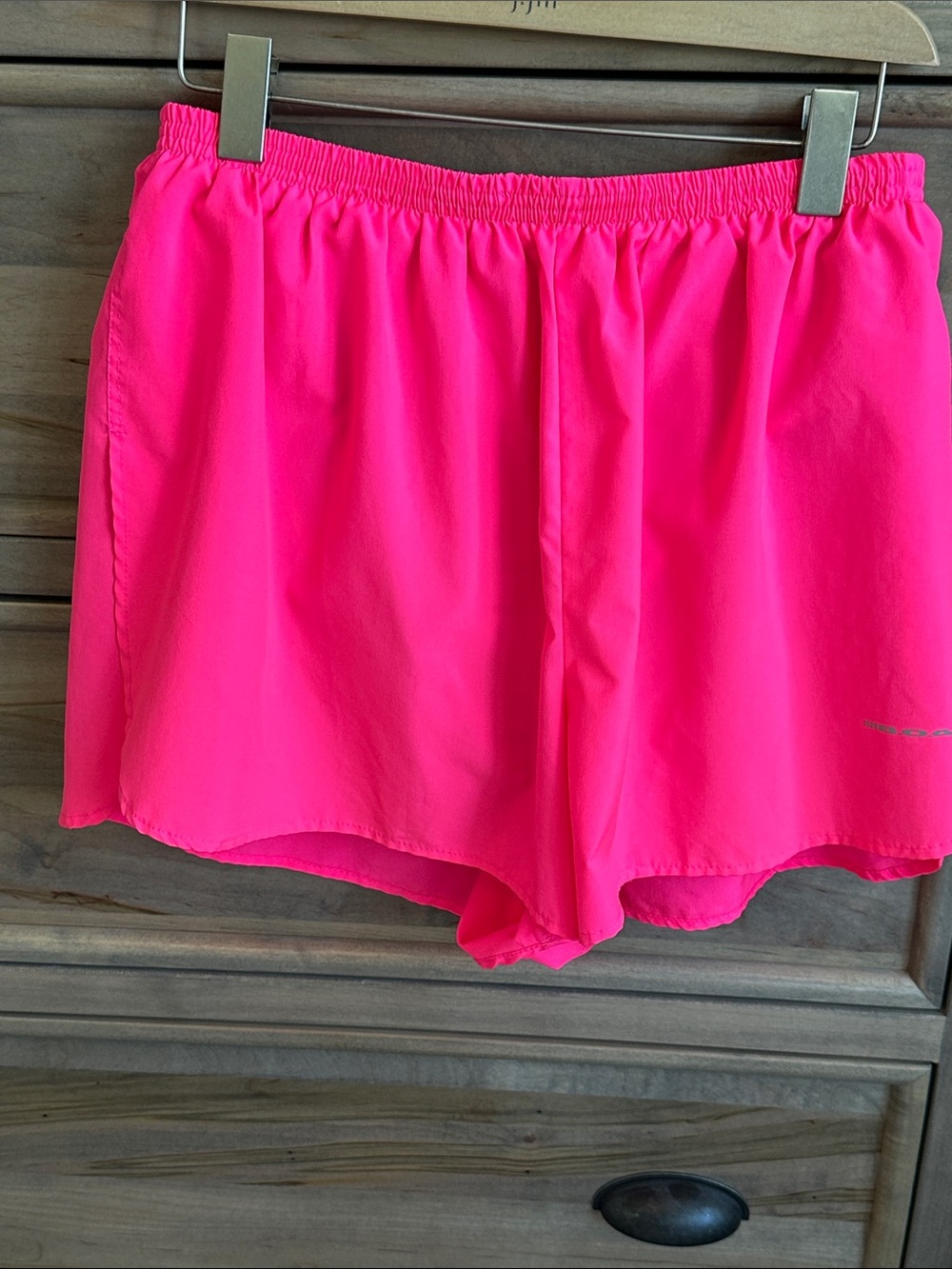 B.O.A. Neon Pink Athletic Shorts with Elastic Waist